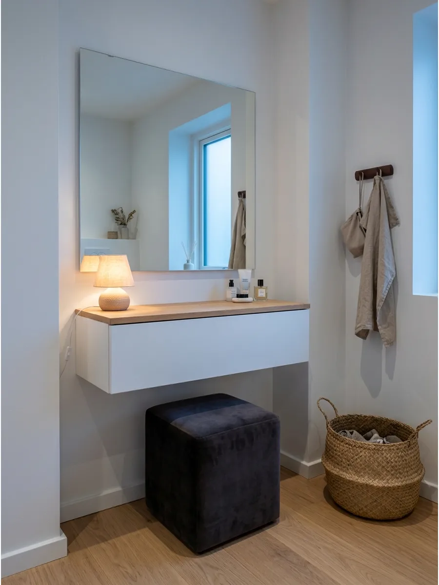 51. Slim Floating Vanity Drawer