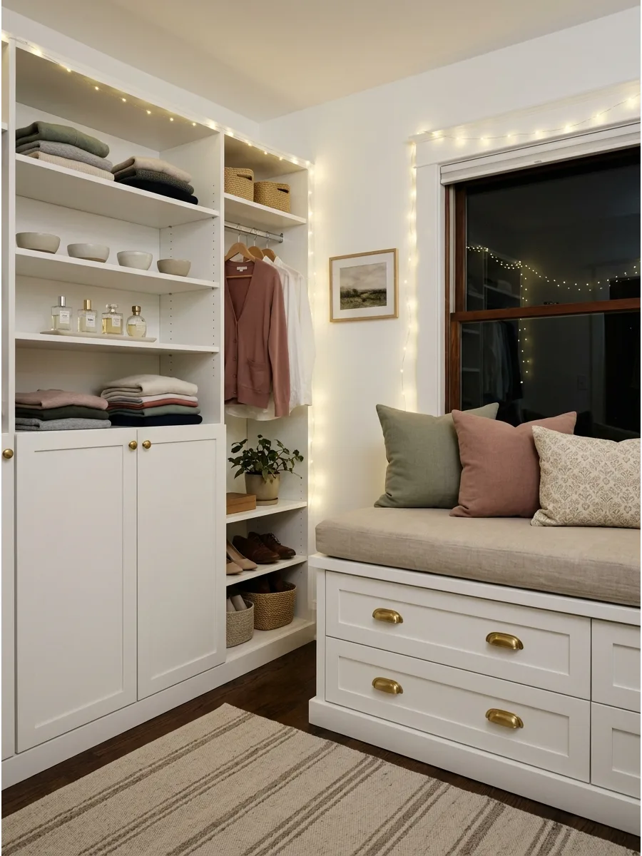 57. Drawer-Base Window Seat Storage