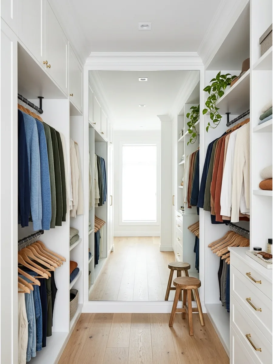 62. Floor-to-Ceiling End Wall Mirror
