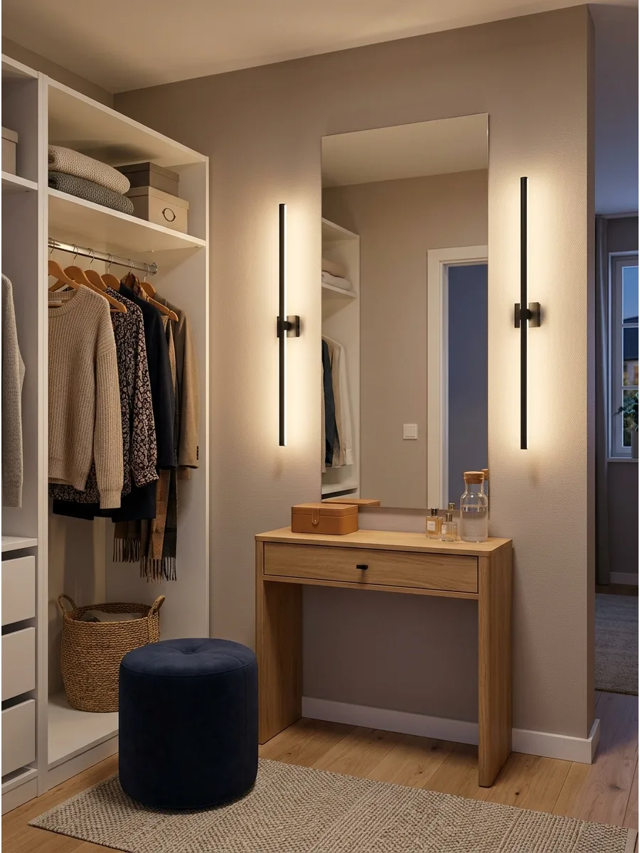65. Add Vertical Lights Beside the Mirror