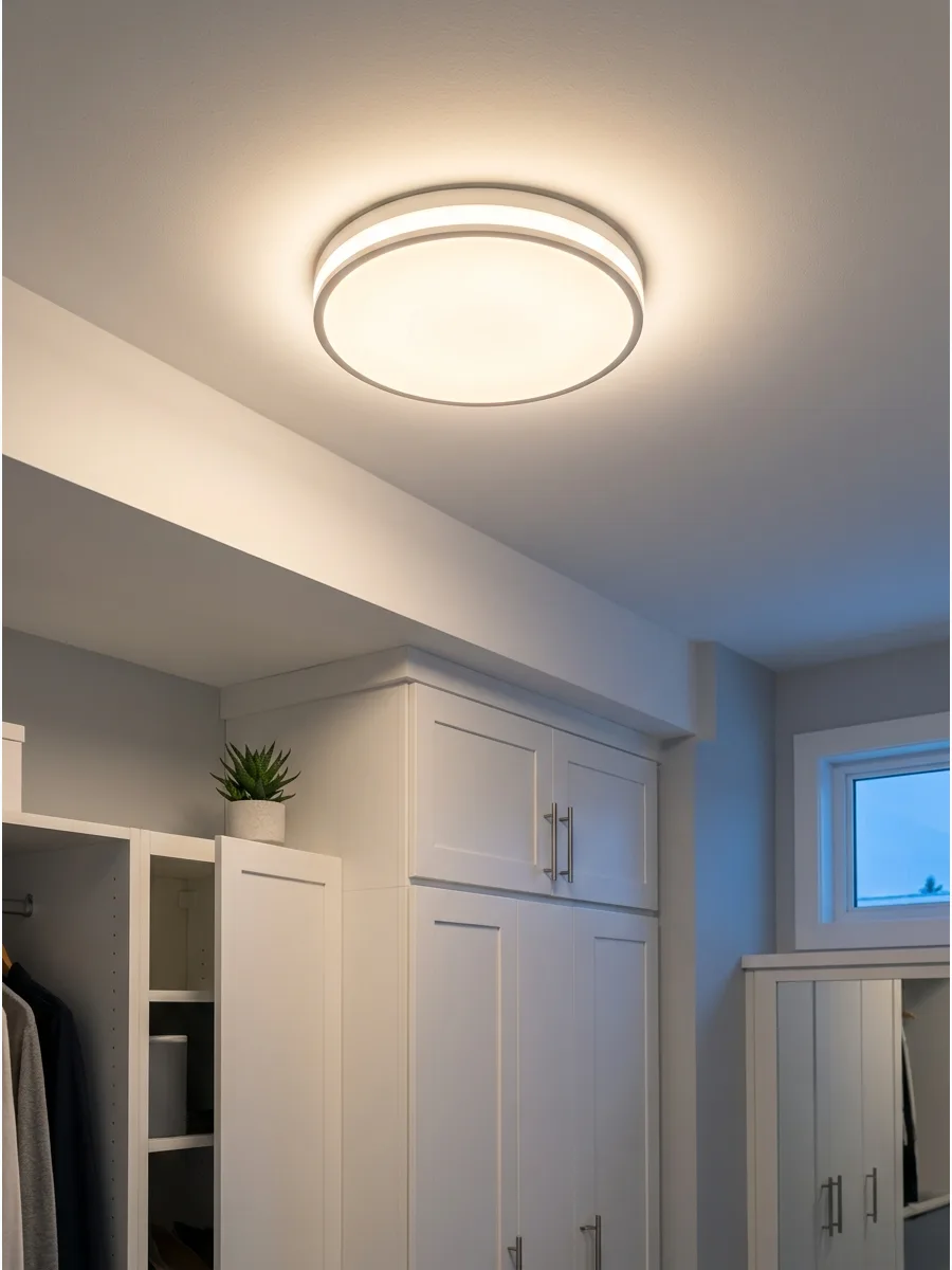 66. Choose a Compact Flush-Mount Ceiling Light