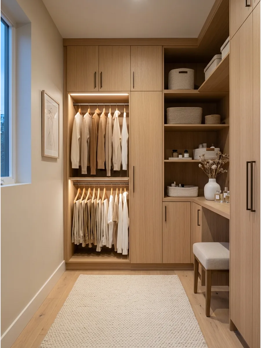 68. Create a Warm-Neutral Dressing Room