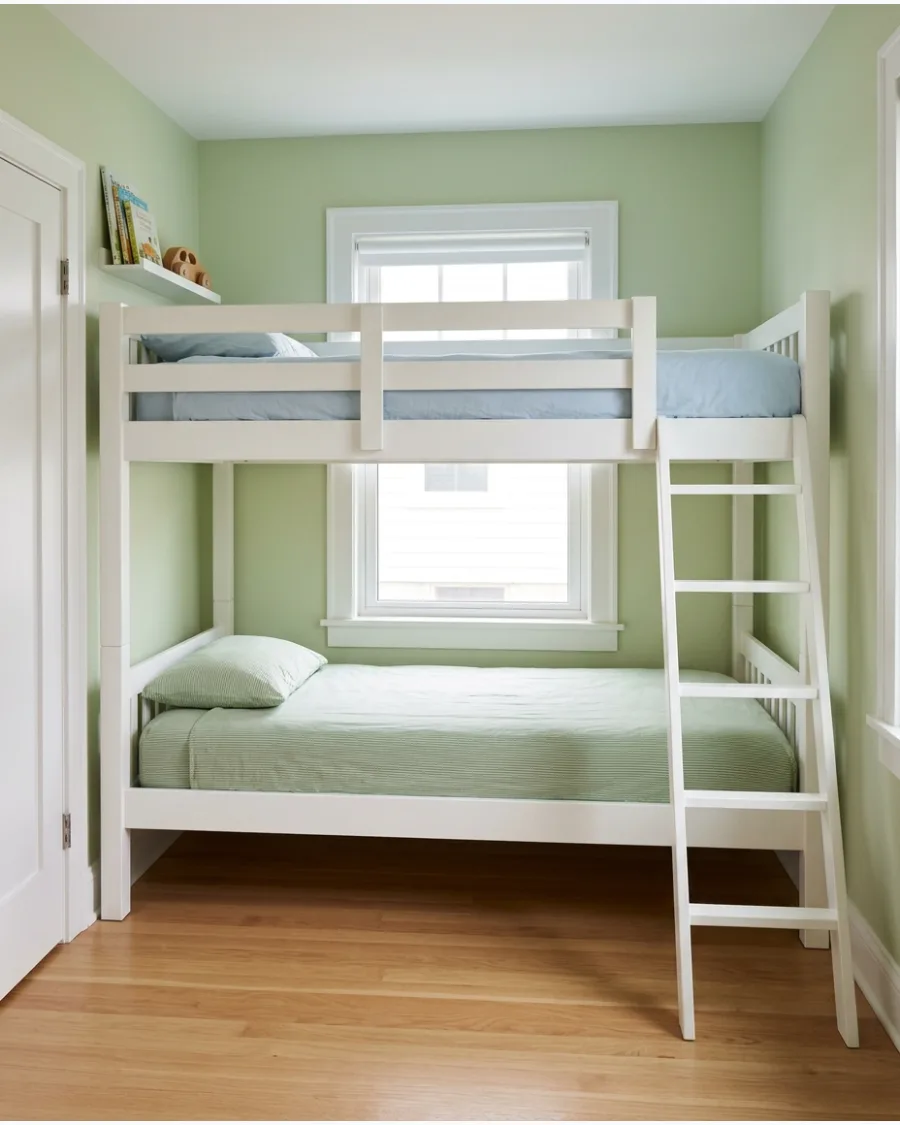 14. Bunk Beds Across the Window Wall