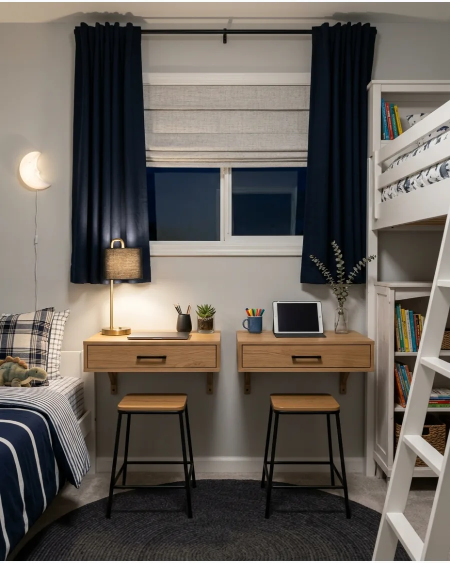 36. Two Compact Floating Desks