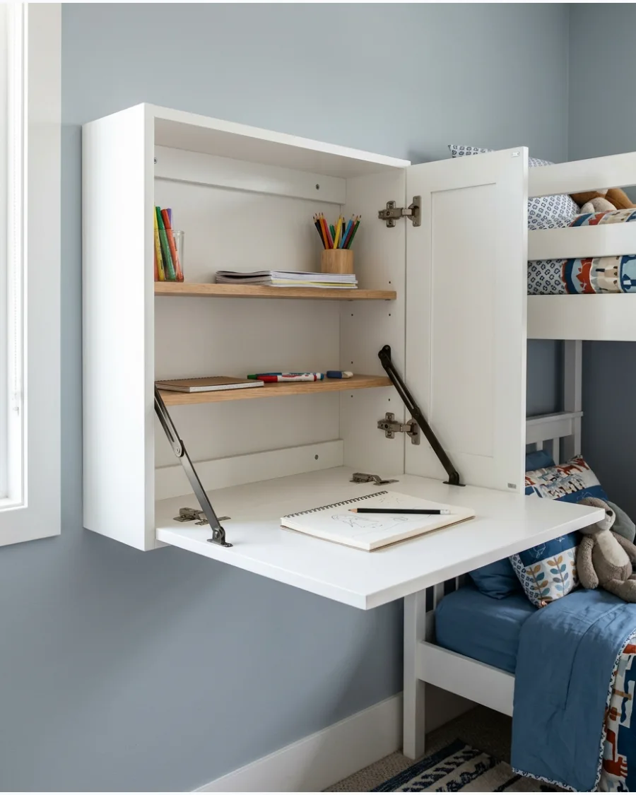 38. Fold-Down Wall Desk