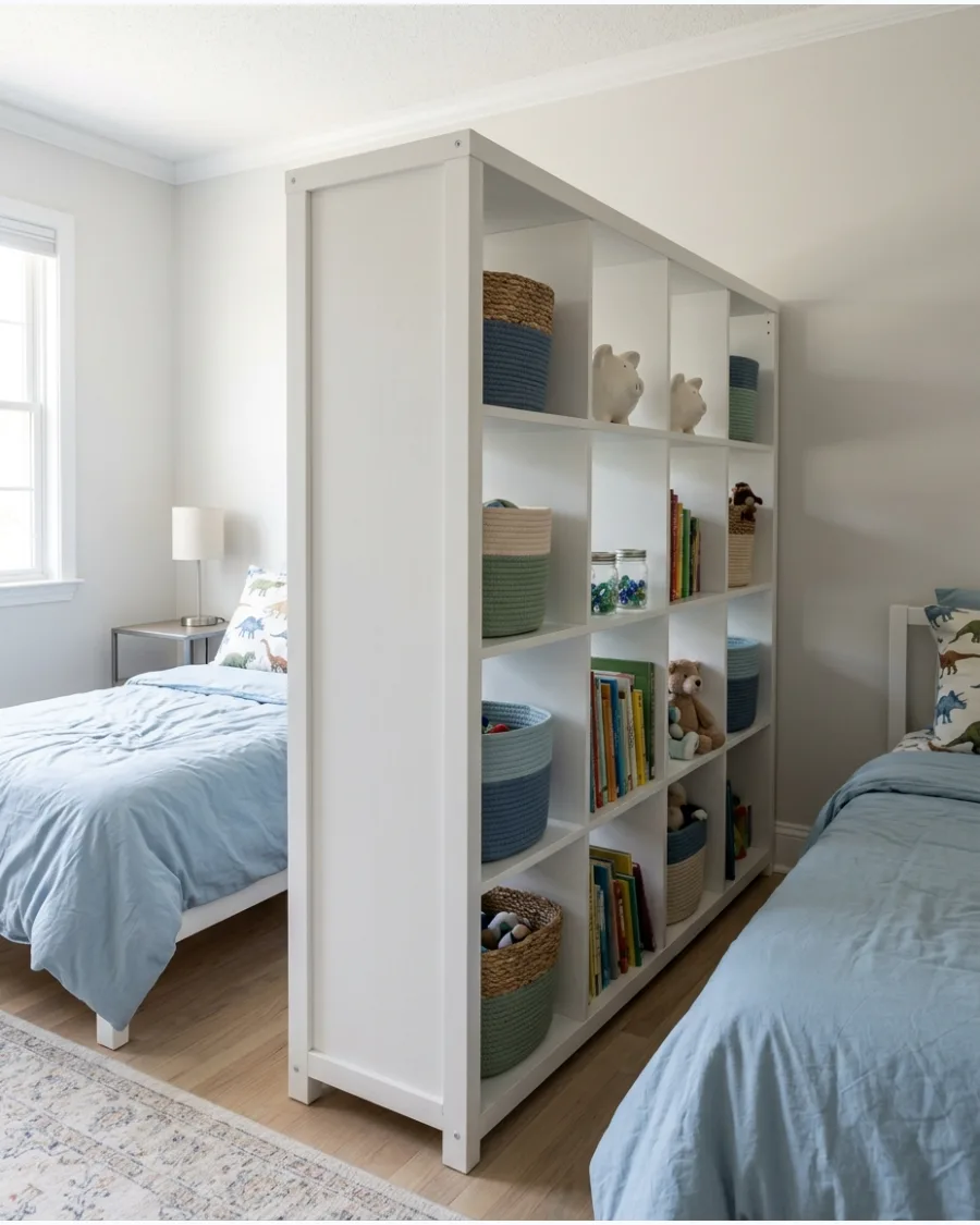 44. Open Shelf Room Divider