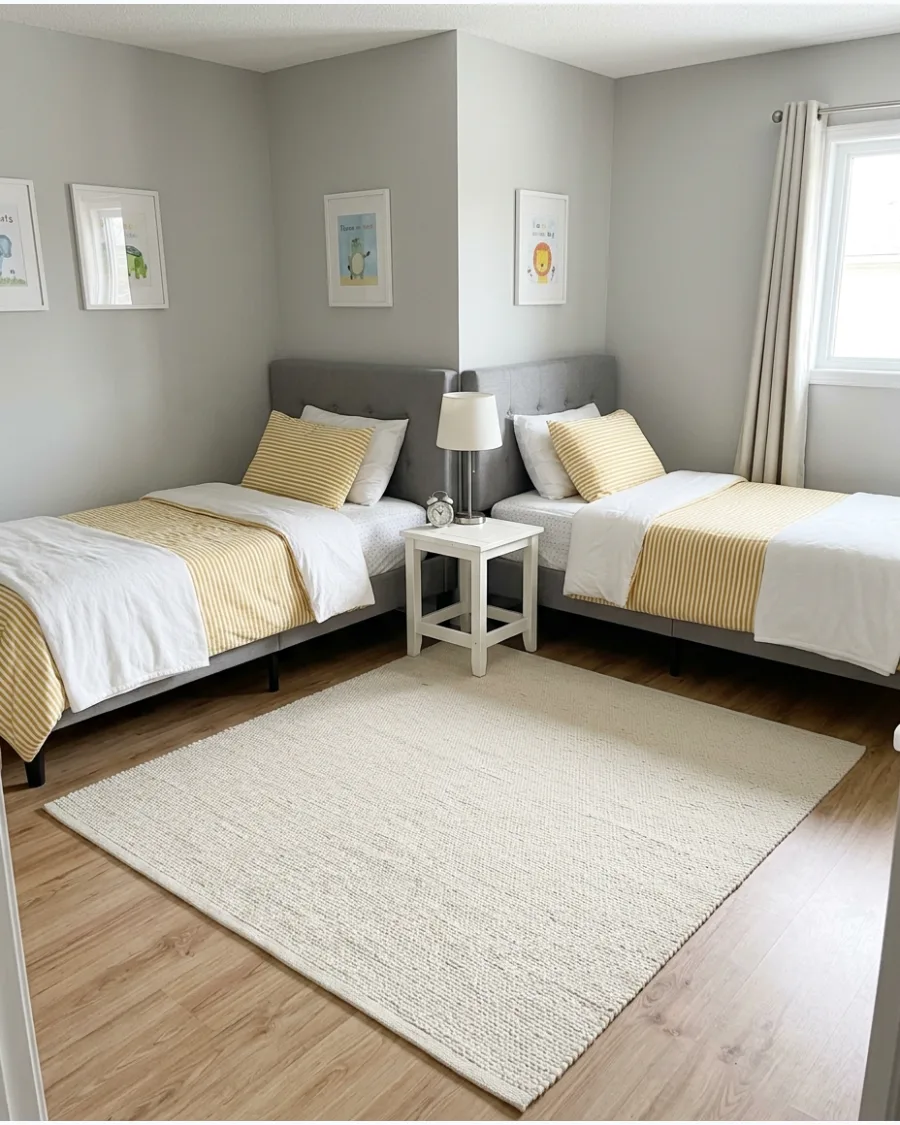 6. Corner Twin Bed Layout
