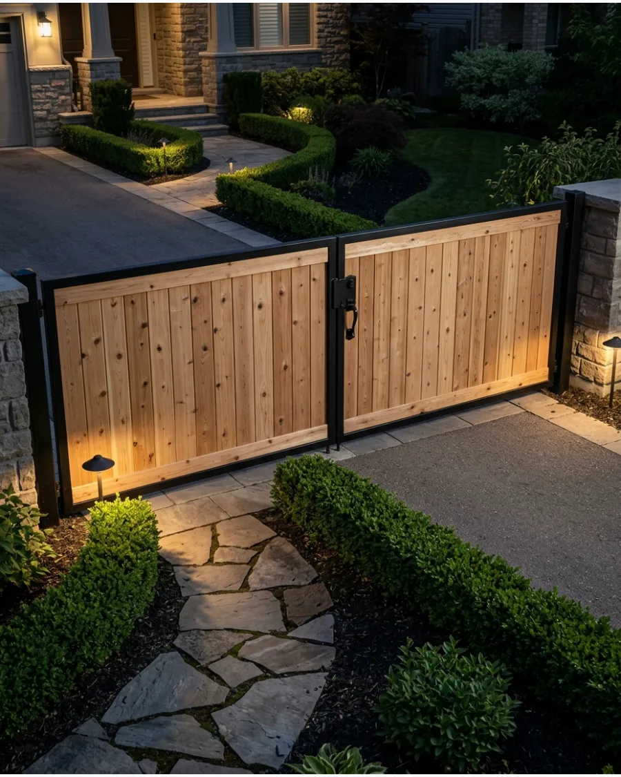 11. Cedar Driveway Gate