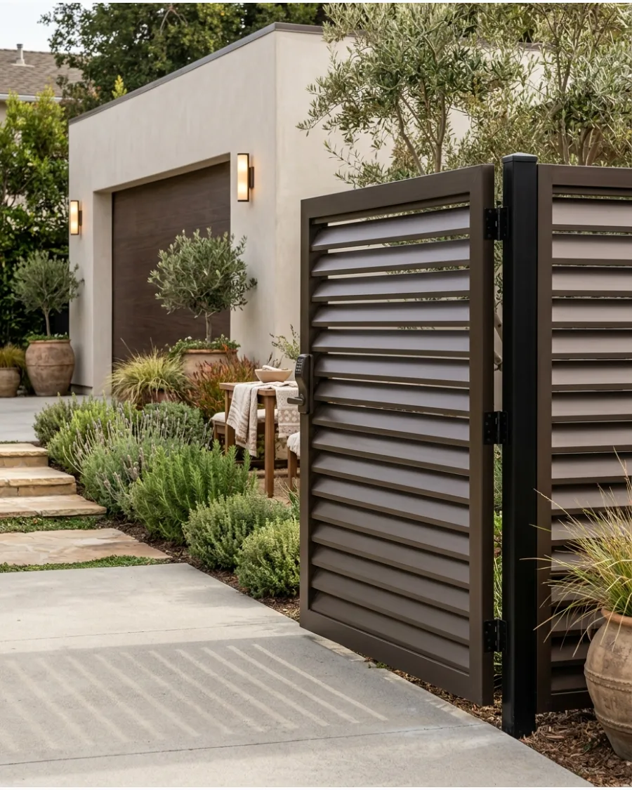 23. Louvered Driveway Gate
