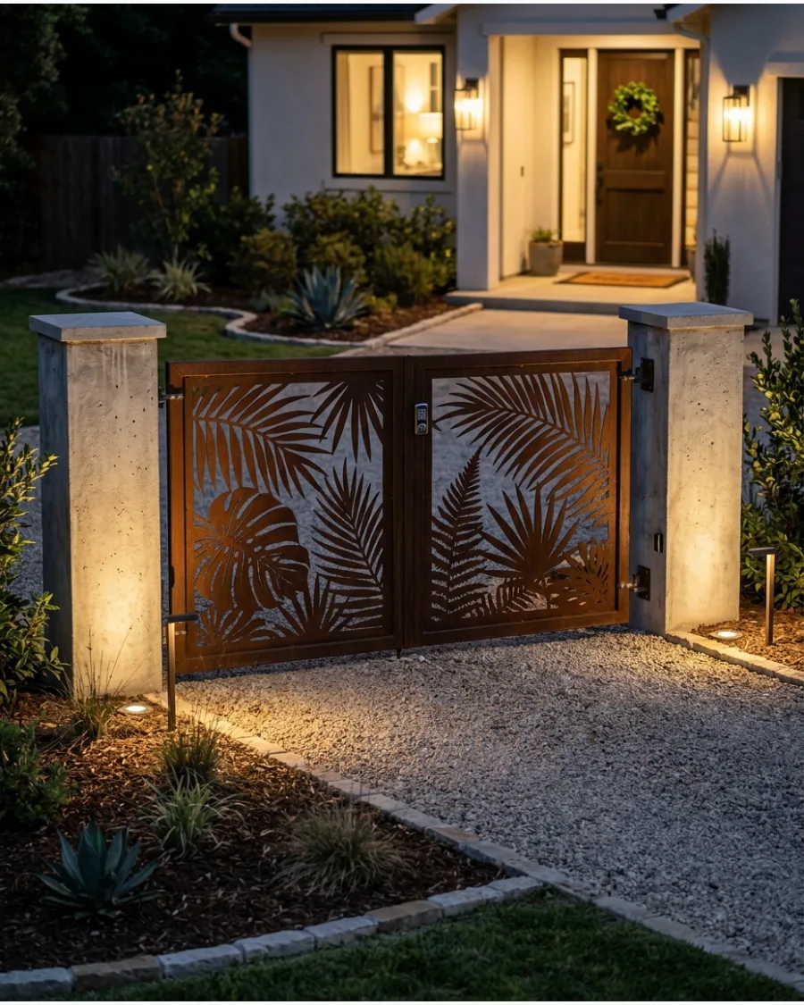 28. Laser-Cut Metal Gate