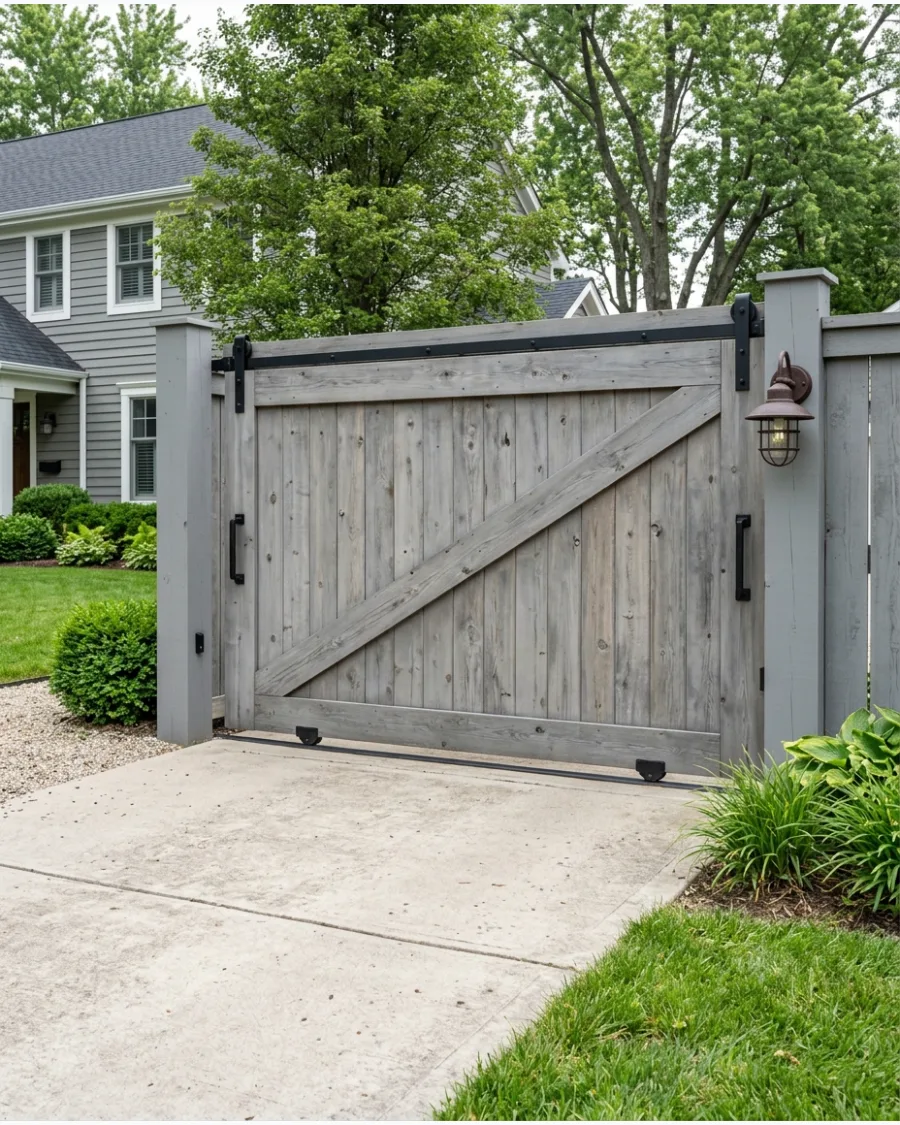 38. Barn-Door-Style Gate