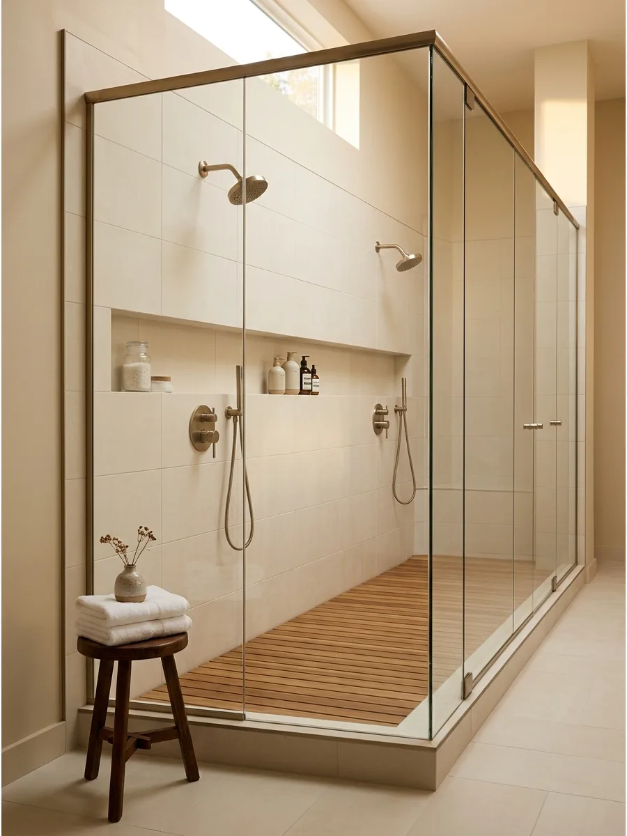 11. Long Rectangular Shower Layout