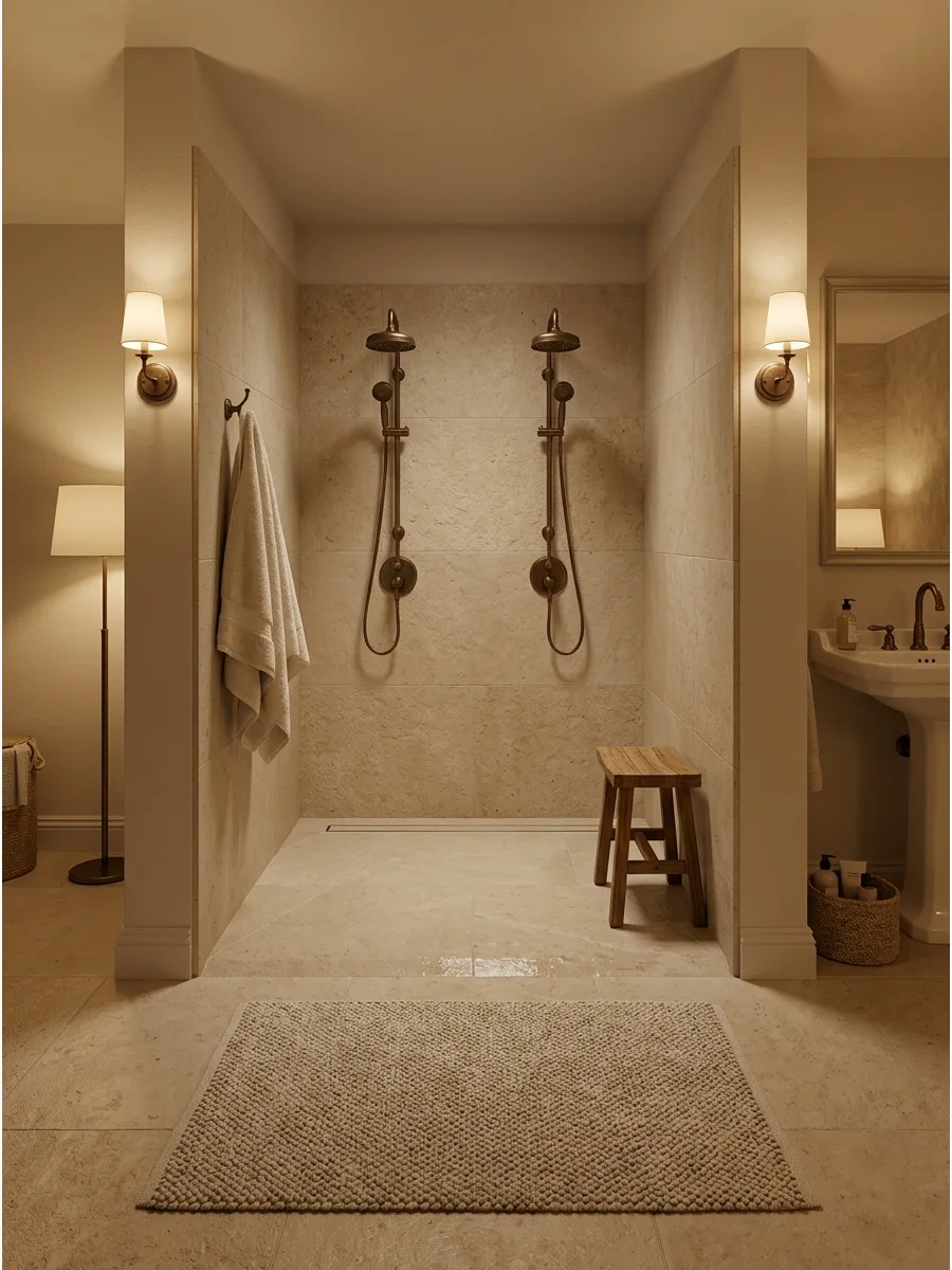 21. Doorless Wet Room Shower