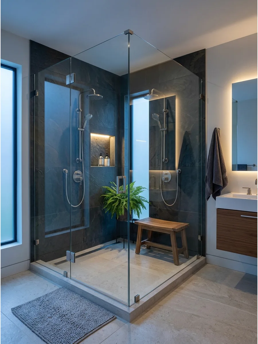 42. Corner Two Person Shower