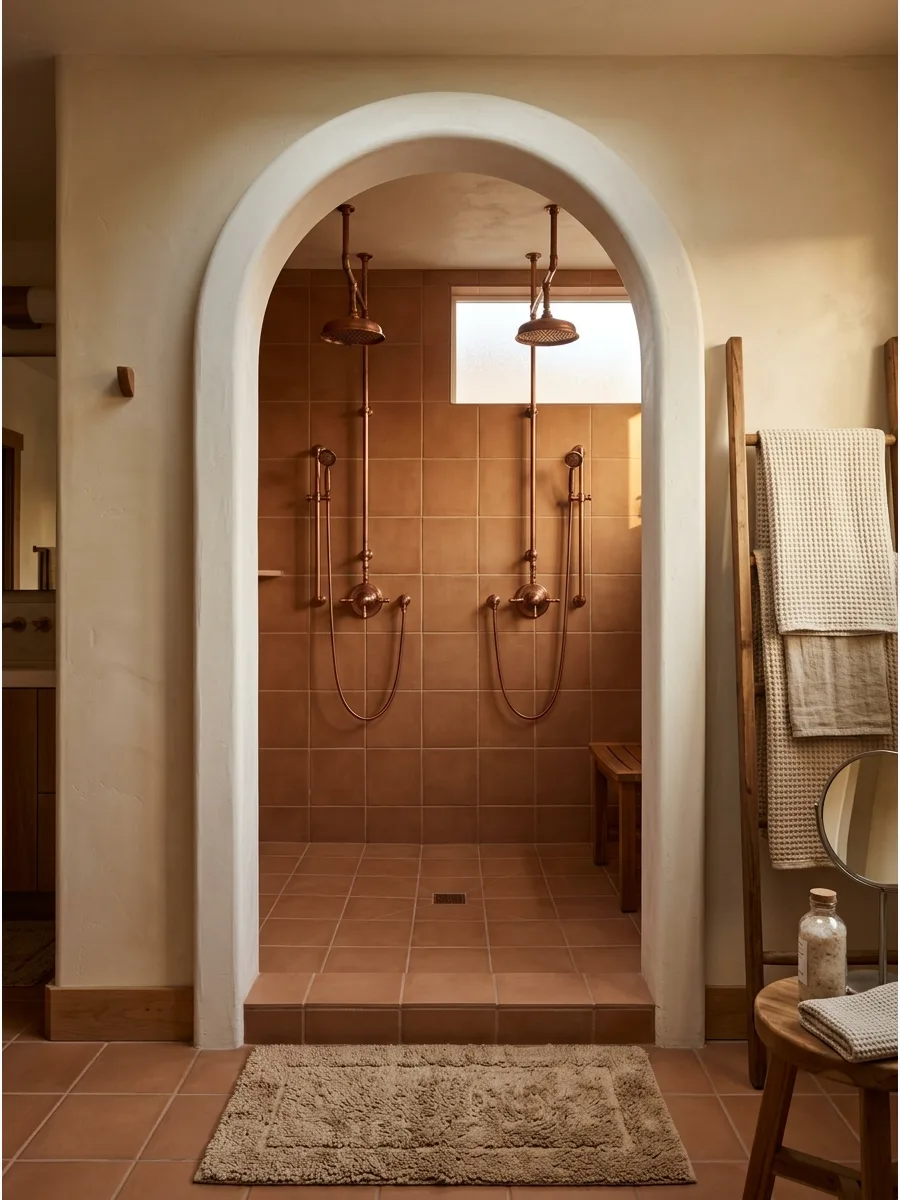 49. Arched Entry Double Shower