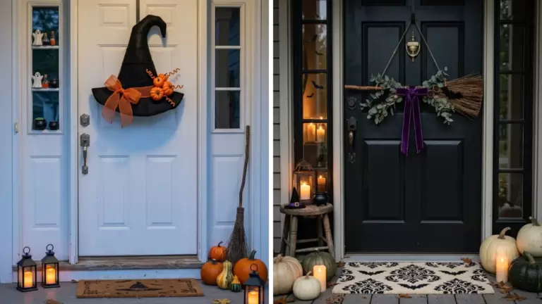 50 Halloween Witch Door Decor Ideas