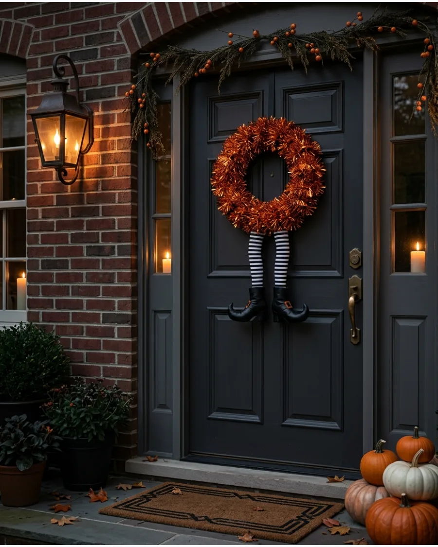 10. Witch Boots Wreath