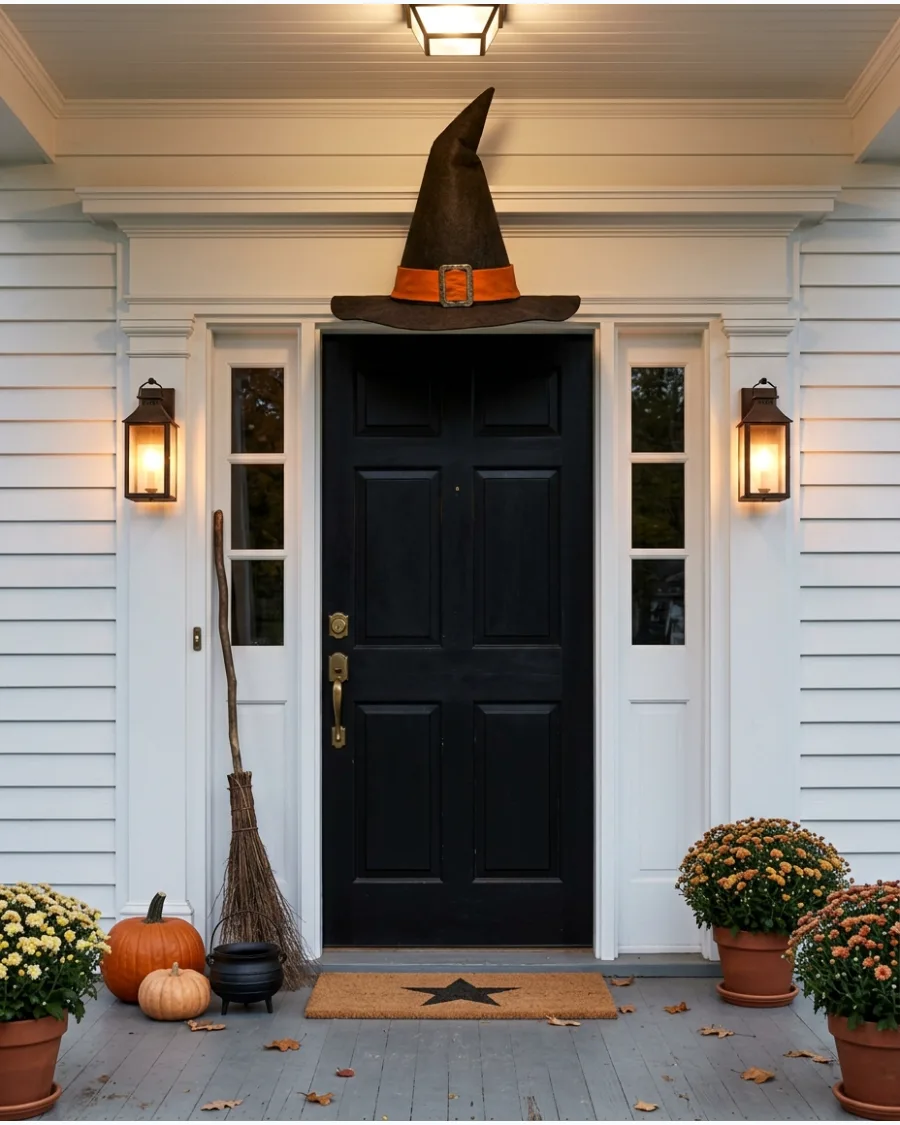 11. Giant Witch Hat Door Topper