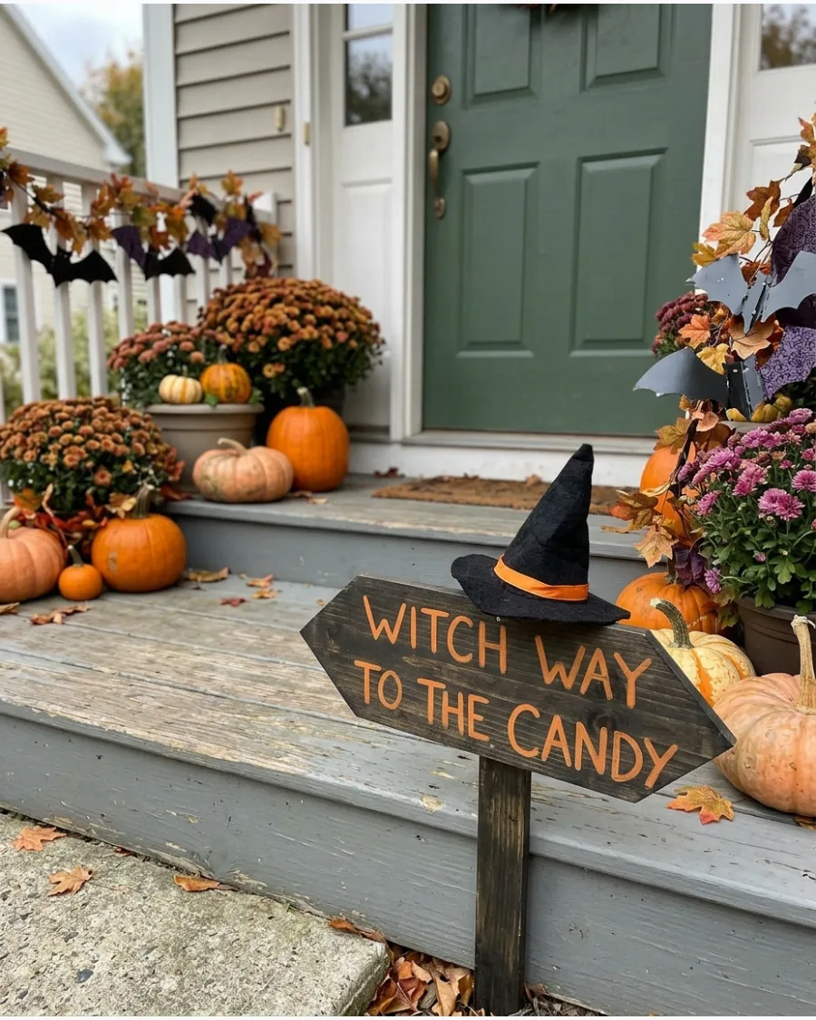 27. Witch Way to the Candy Sign