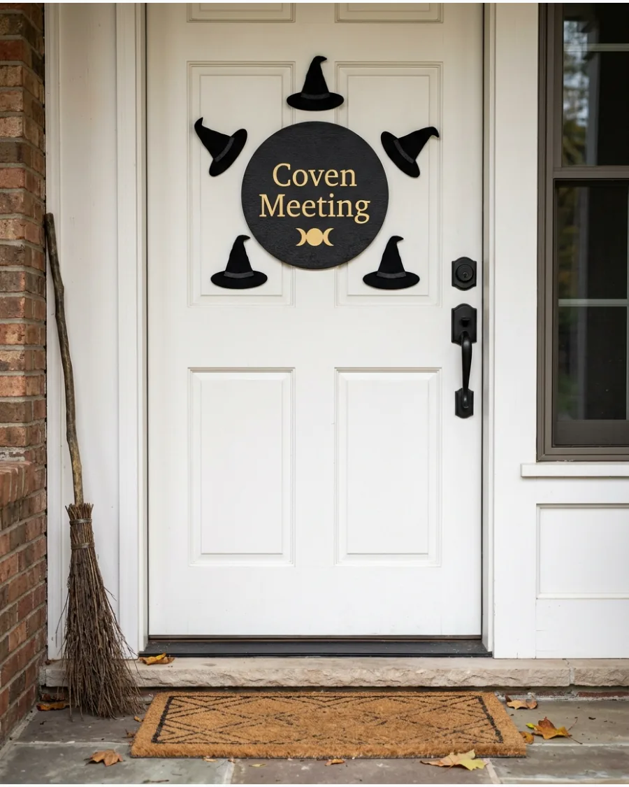 32. Coven Meeting Door Sign