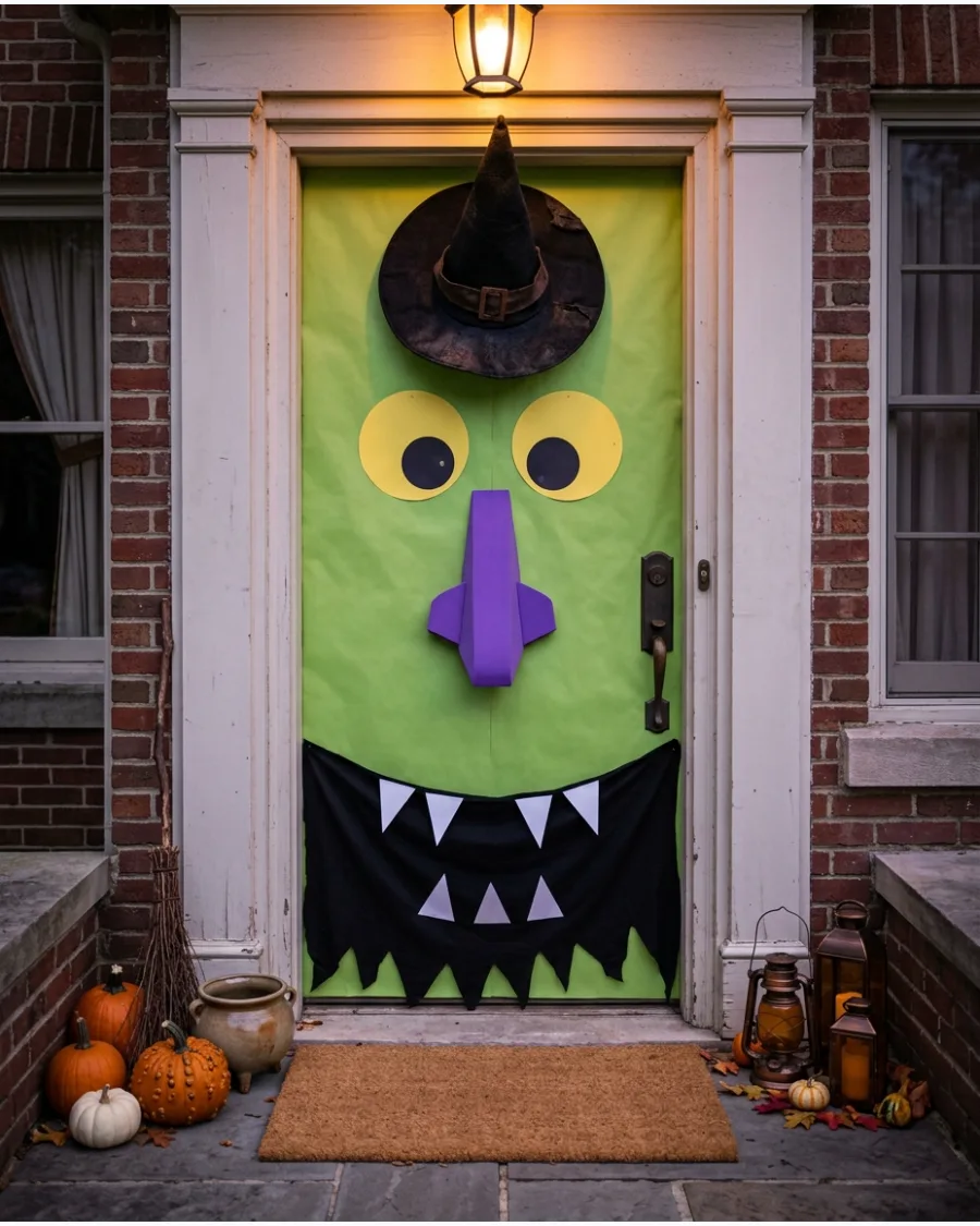 33. Giant Witch Face Door