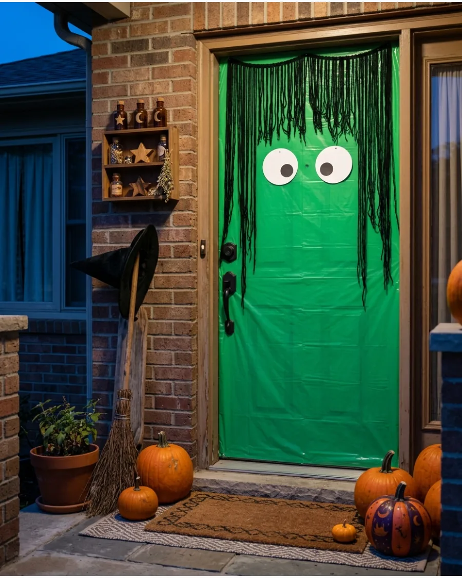 39. Green Witch Door Cover