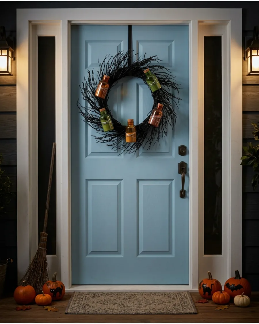 7. Potion Bottle Wreath