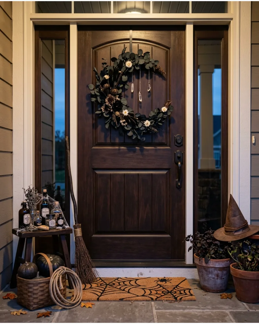 8. Crescent Moon Witch Wreath