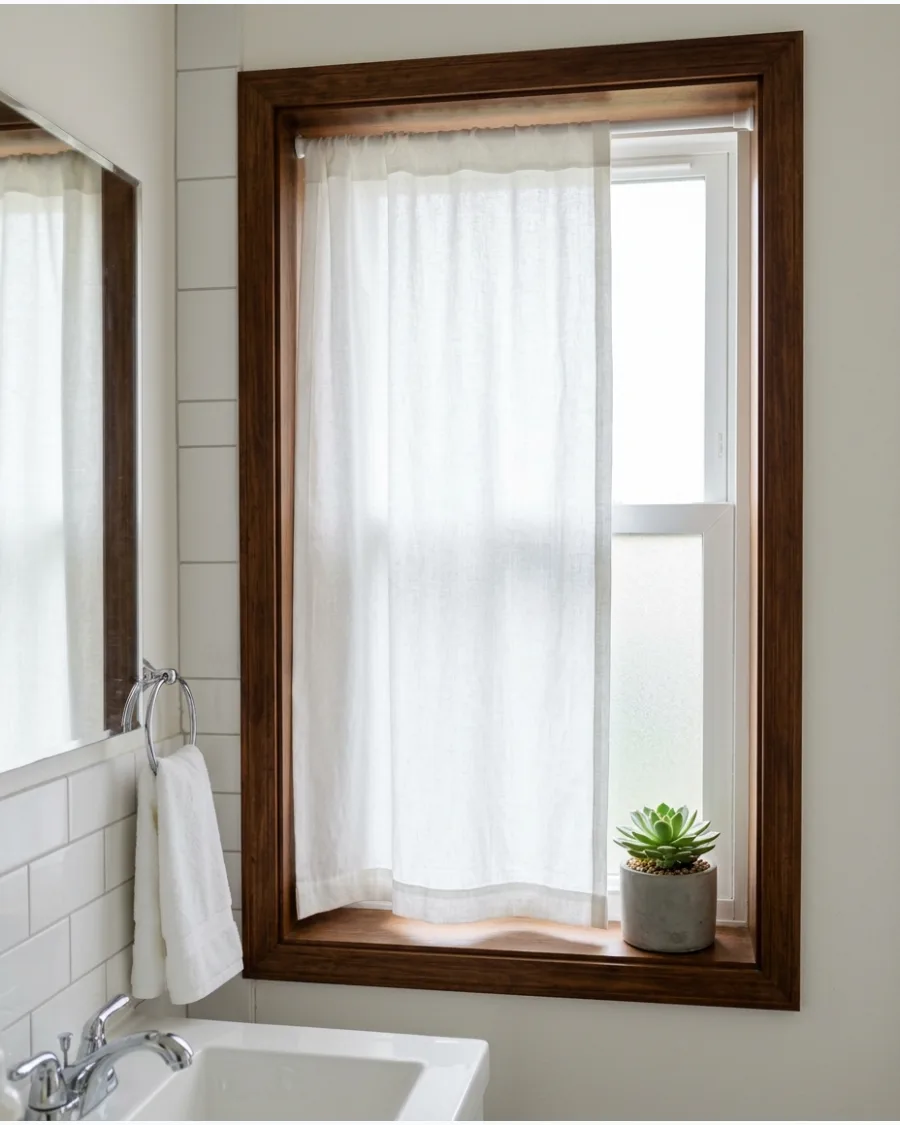 17. Inside-Mount Bathroom Curtains