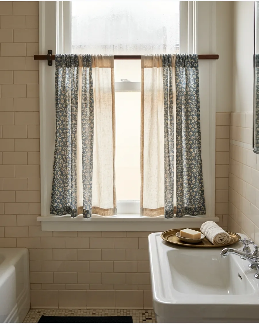 26. Vintage Block-Print Curtains