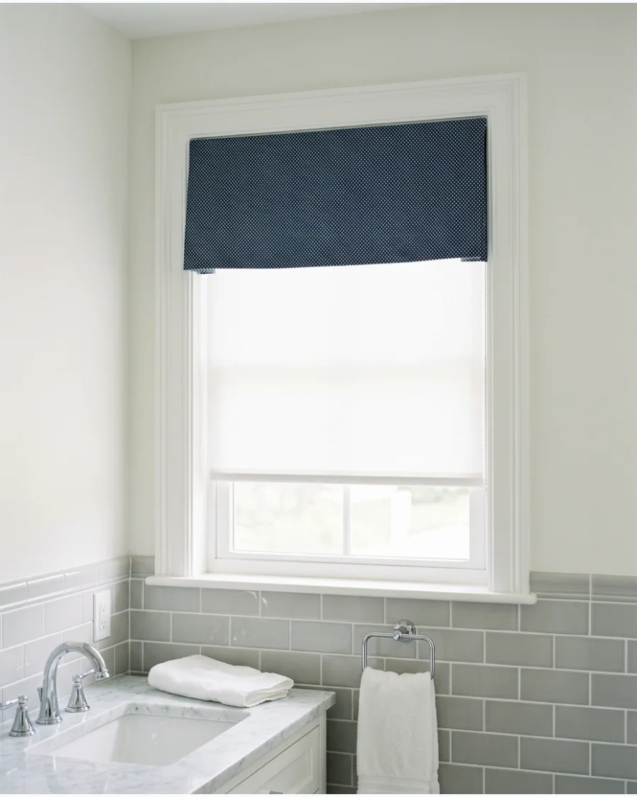 44. Decorative Valance With a Privacy Shade