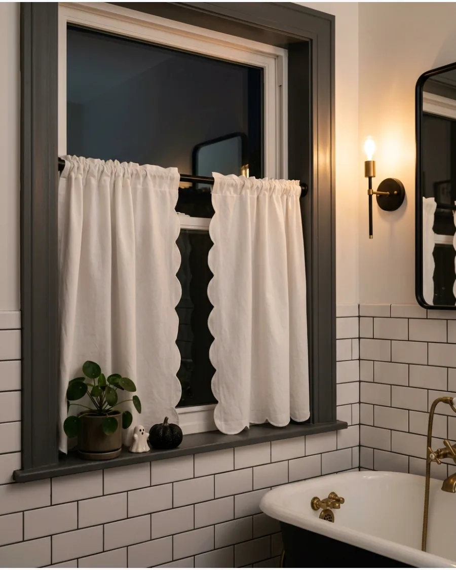 9. Scalloped-Edge Café Curtains