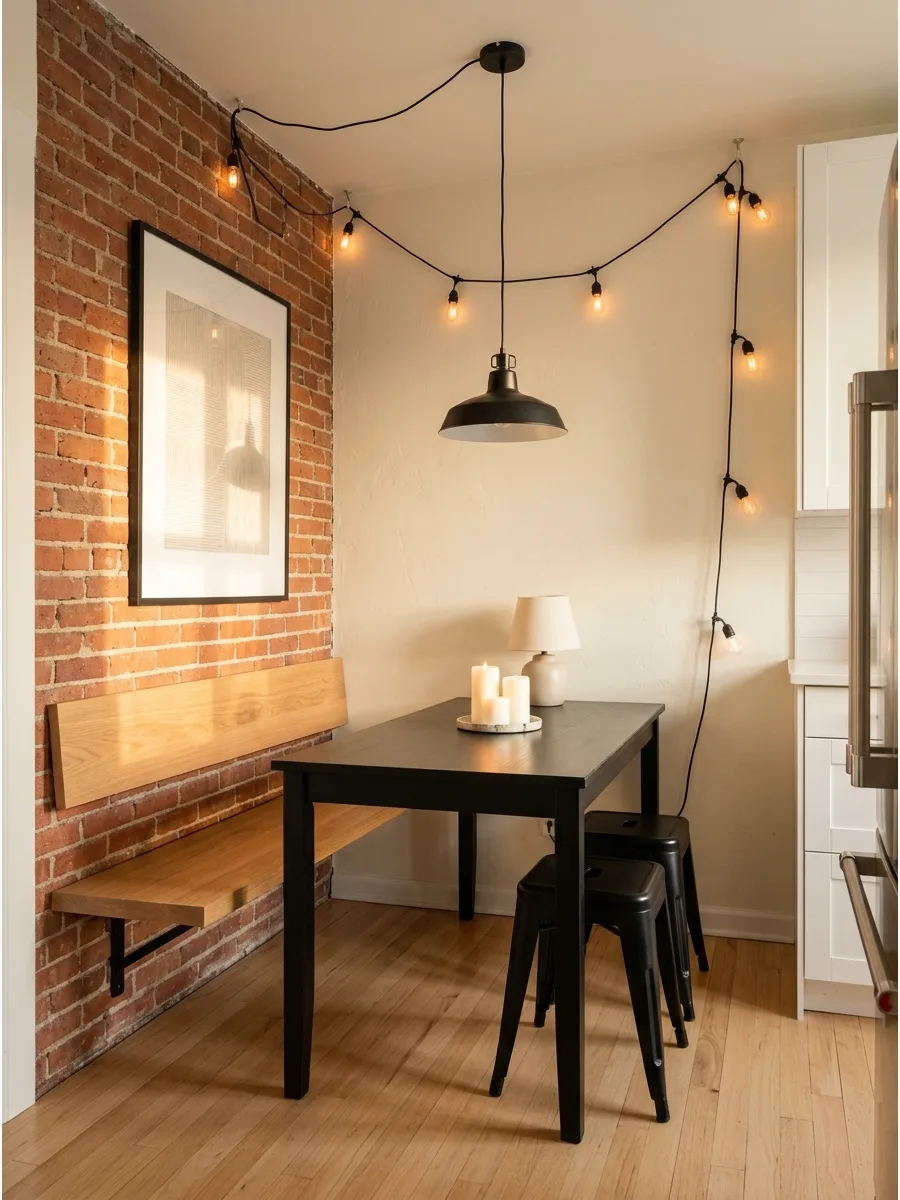 12. Narrow Kitchen Corner Nook