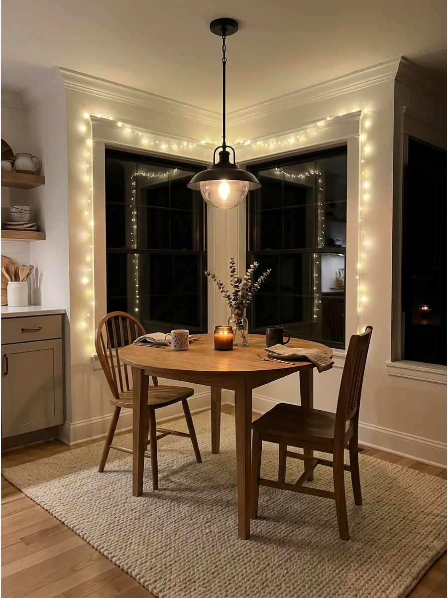 16. Small Open-Plan Dining Corner