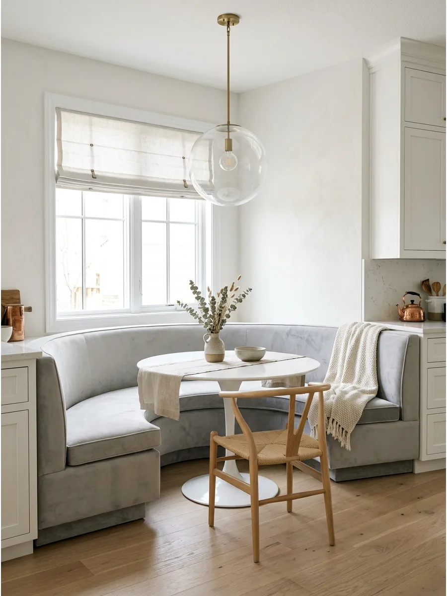 19. Curved Corner Banquette