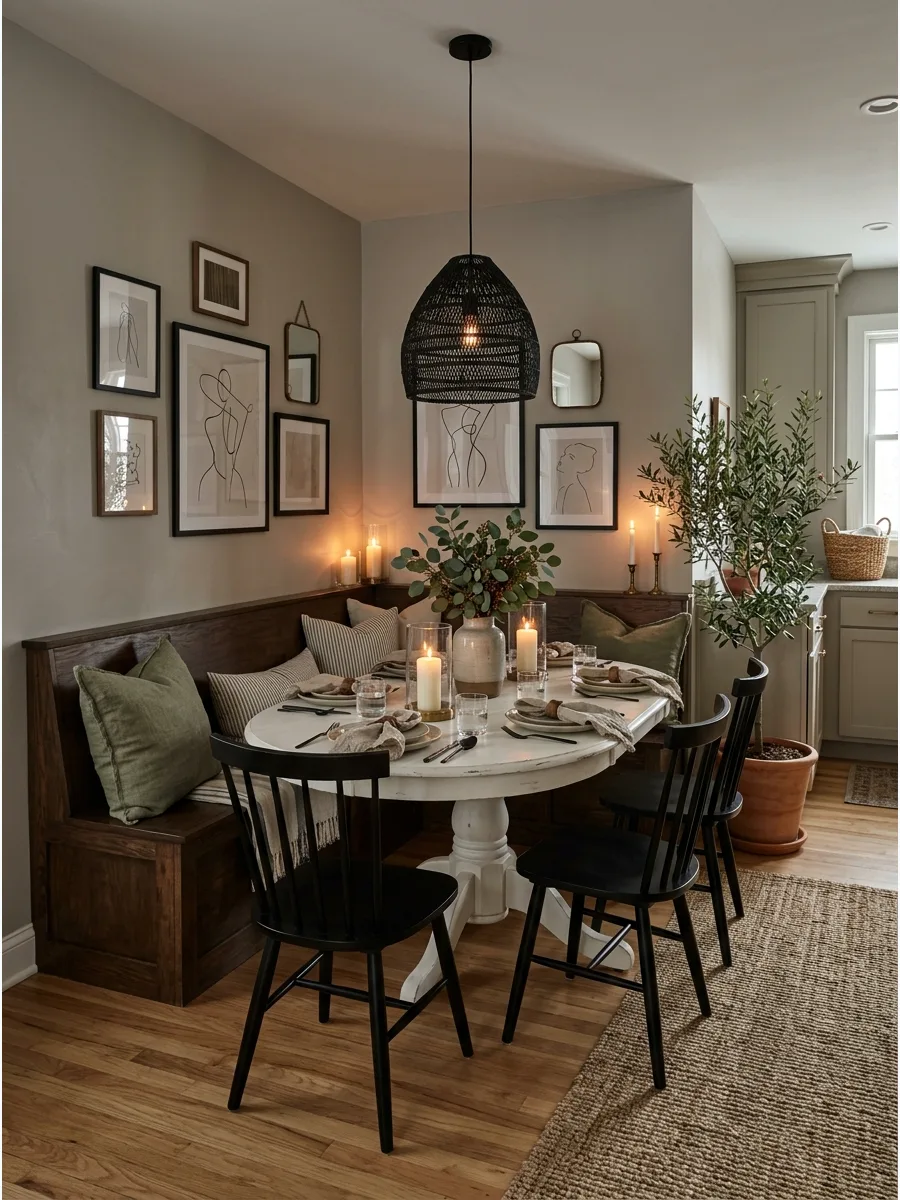 2. L-Shaped Dining Nook