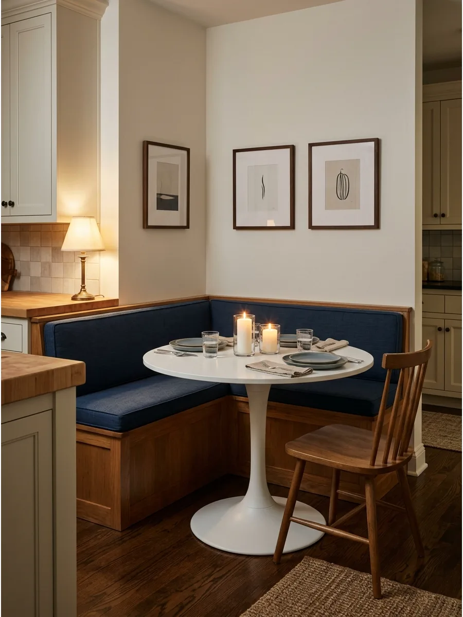 20. Round Table Corner Nook