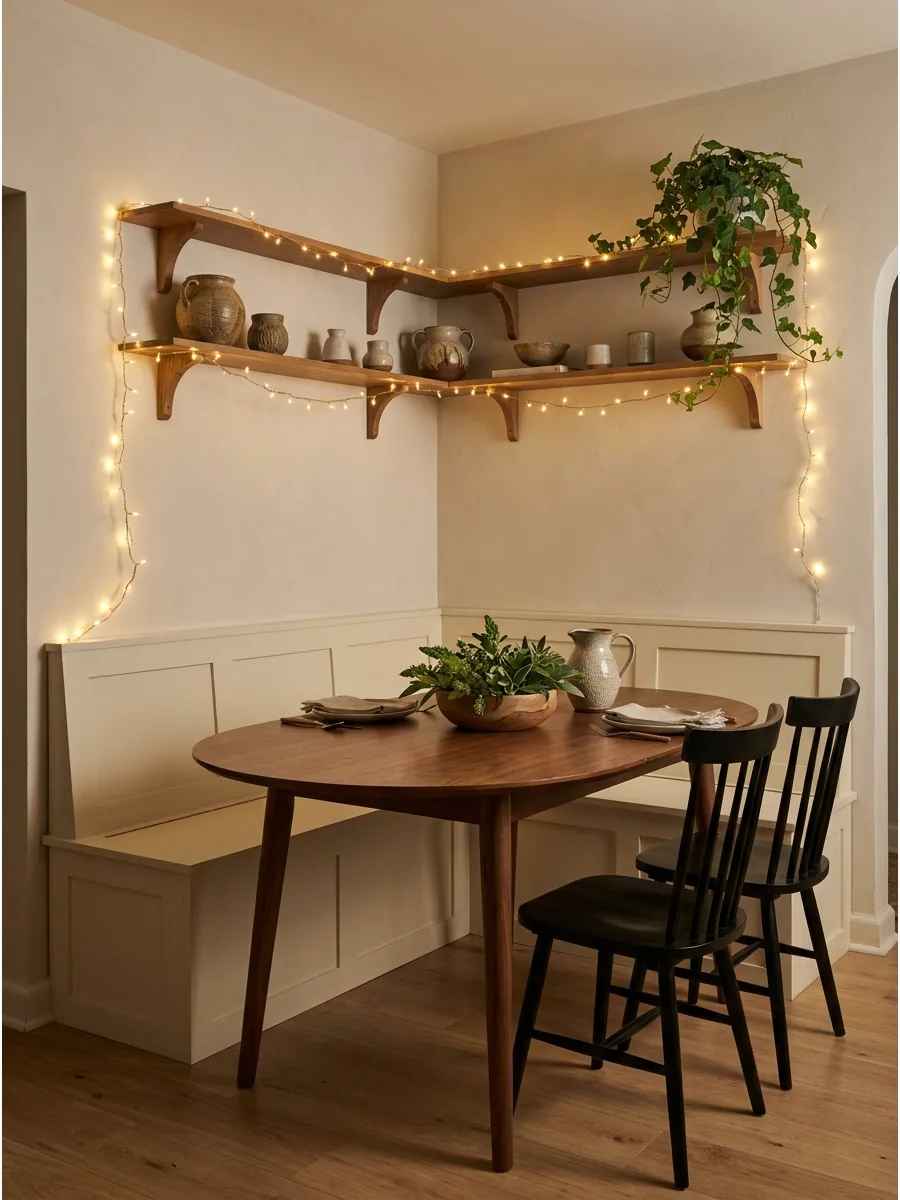 21. Oval Table Dining Nook