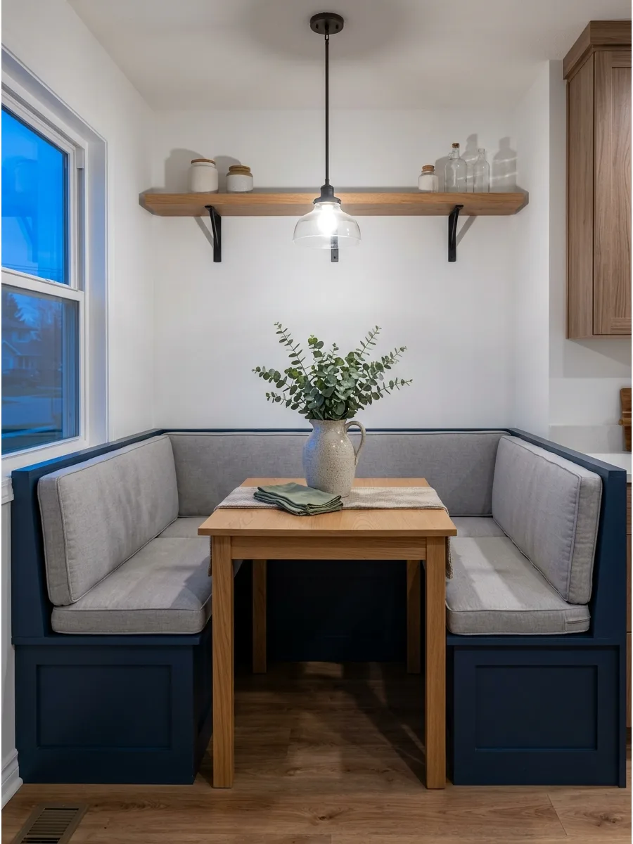 23. Two-Tone Built-In Nook
