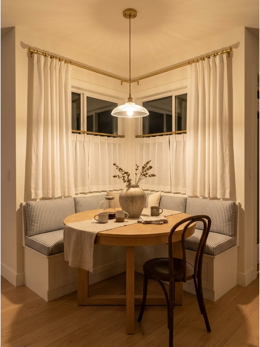 31. Cozy Café Corner Nook