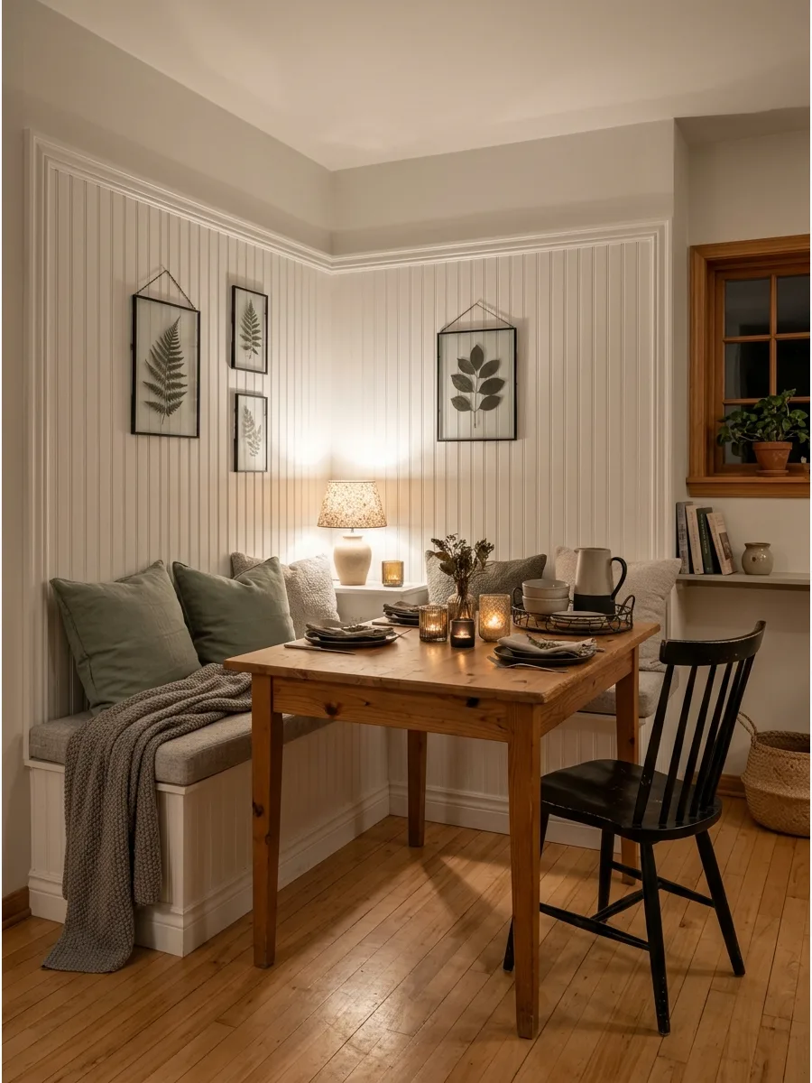 34. Beadboard Corner Nook