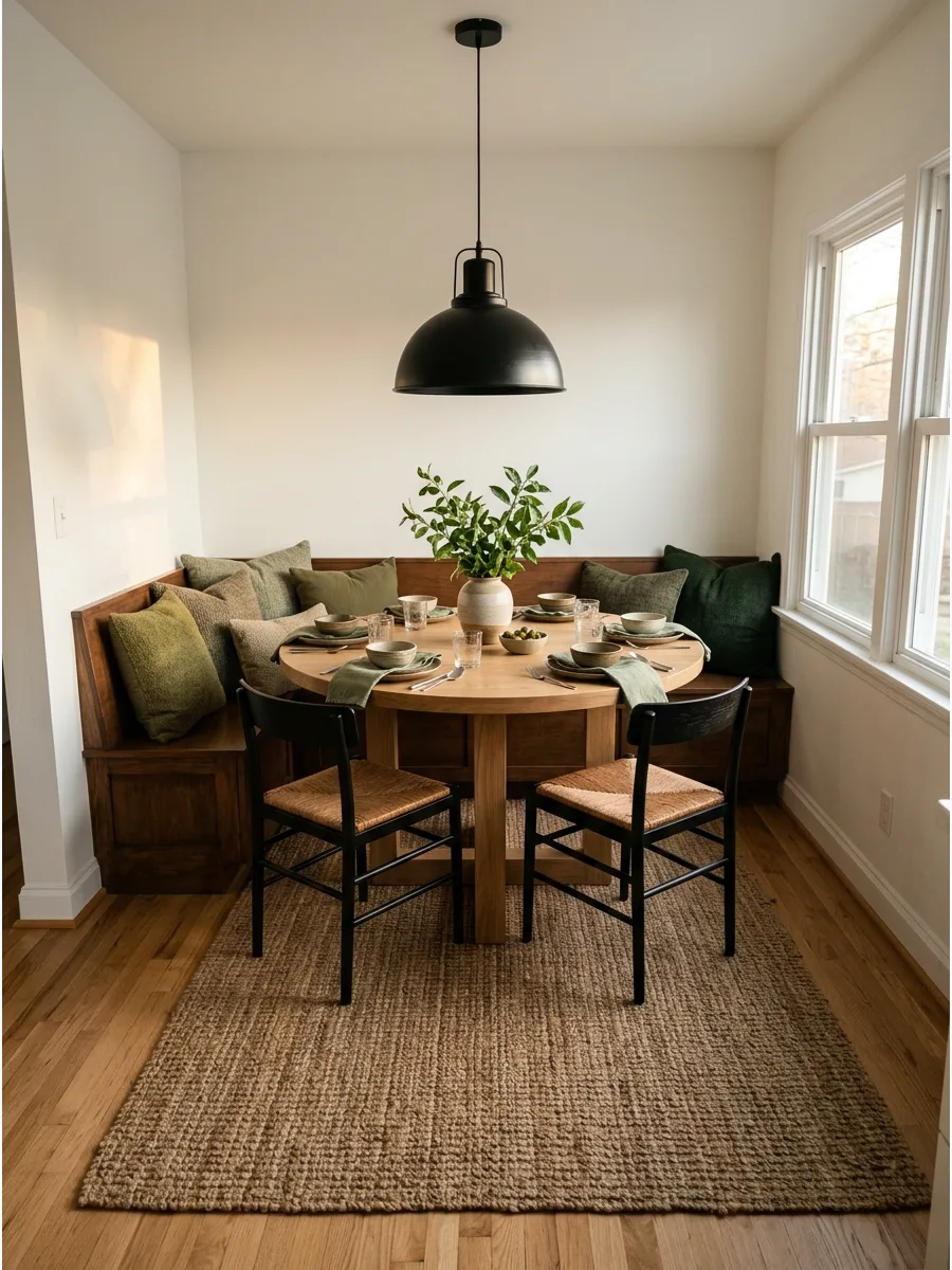 45. Corner Dining Nook Rug