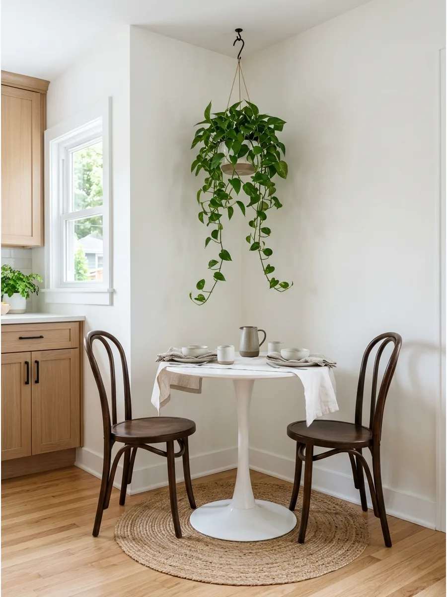 9. Tiny Corner Dining Nook