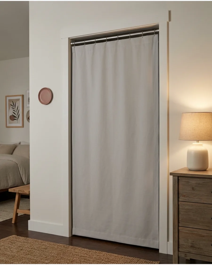 19. Flat-Panel Closet Curtain