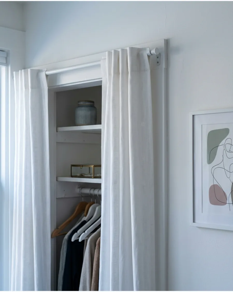 9. White-on-White Closet Wall