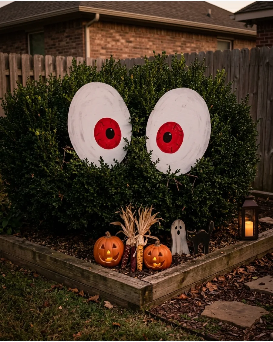 21. Giant Eyes in the Bushes