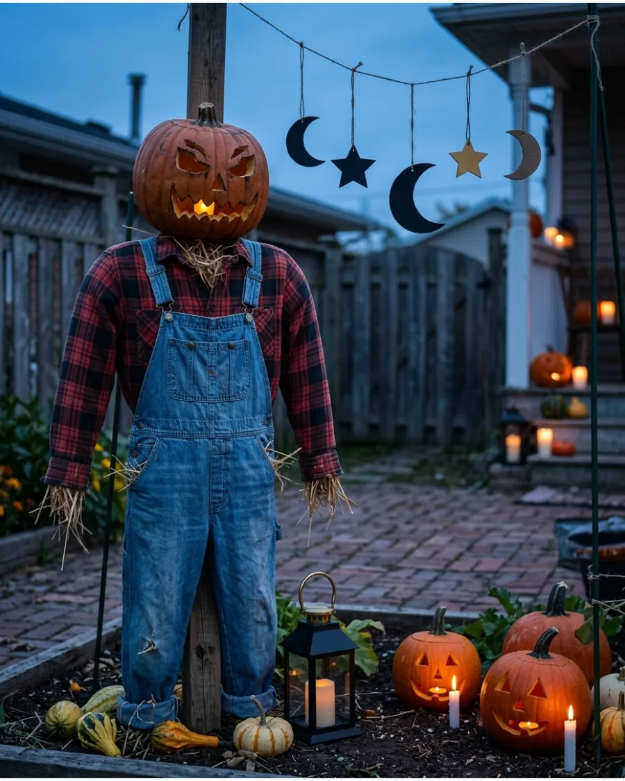 27. Haunted Pumpkin Scarecrow