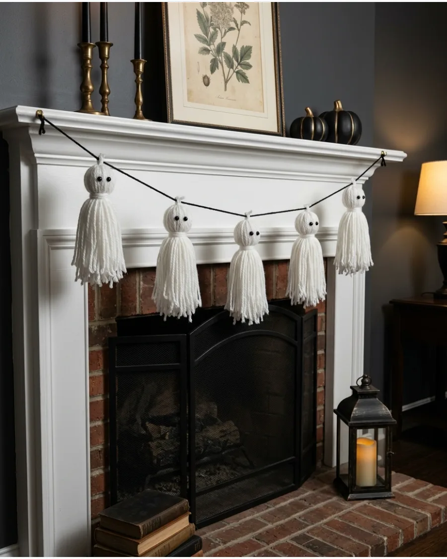 33. Yarn Ghost Garland