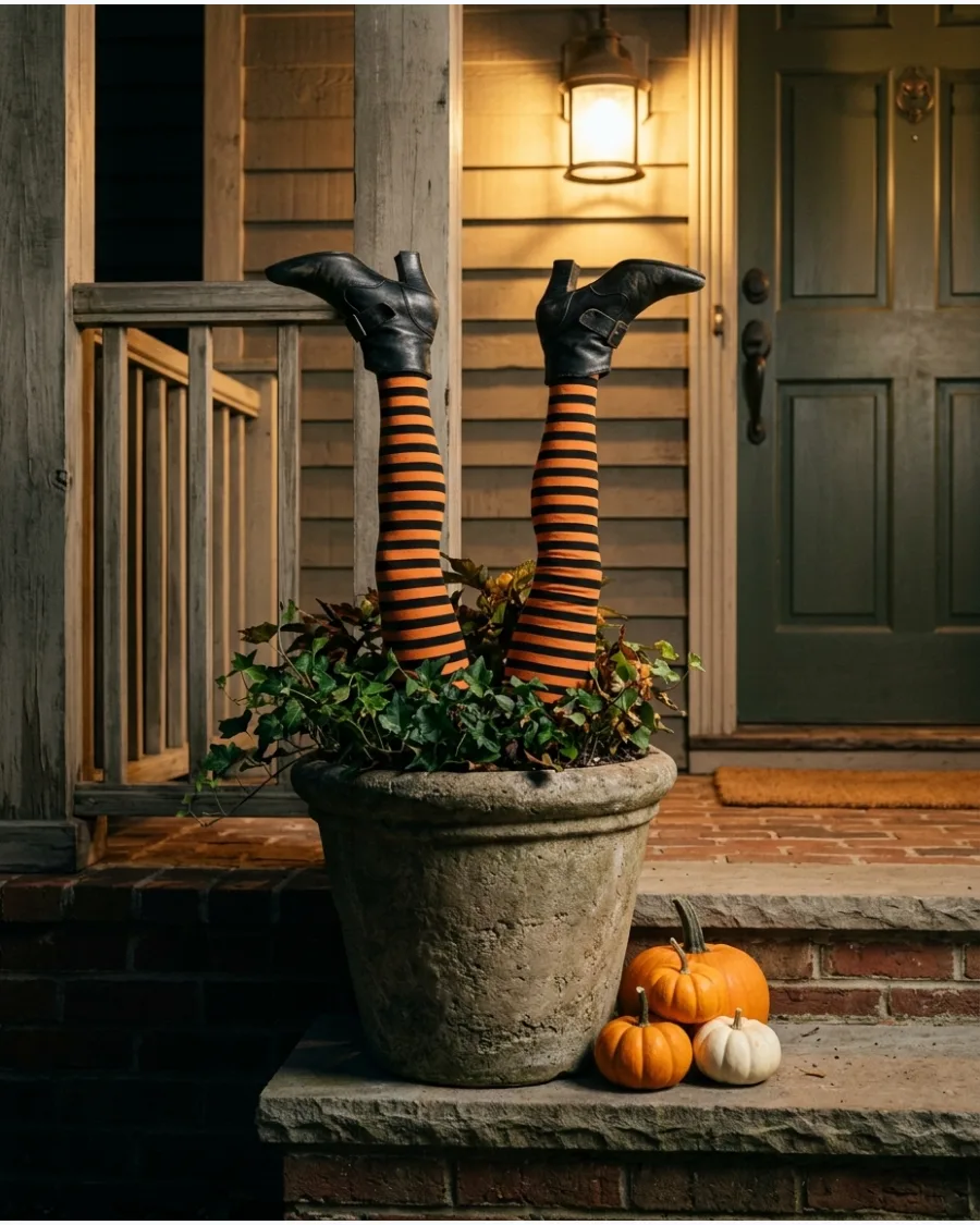 43. Witch Legs in a Planter