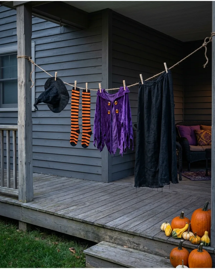 50. Witch's Air-Dry Laundry Line